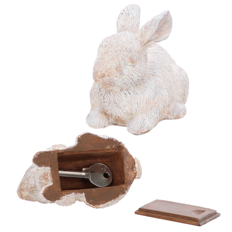 Rabbit Key Keeper Resin Esschert Design Usa