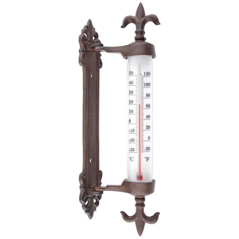 Handschrift gokken Alstublieft Cast Iron Window Frame Thermometer – Esschert Design USA