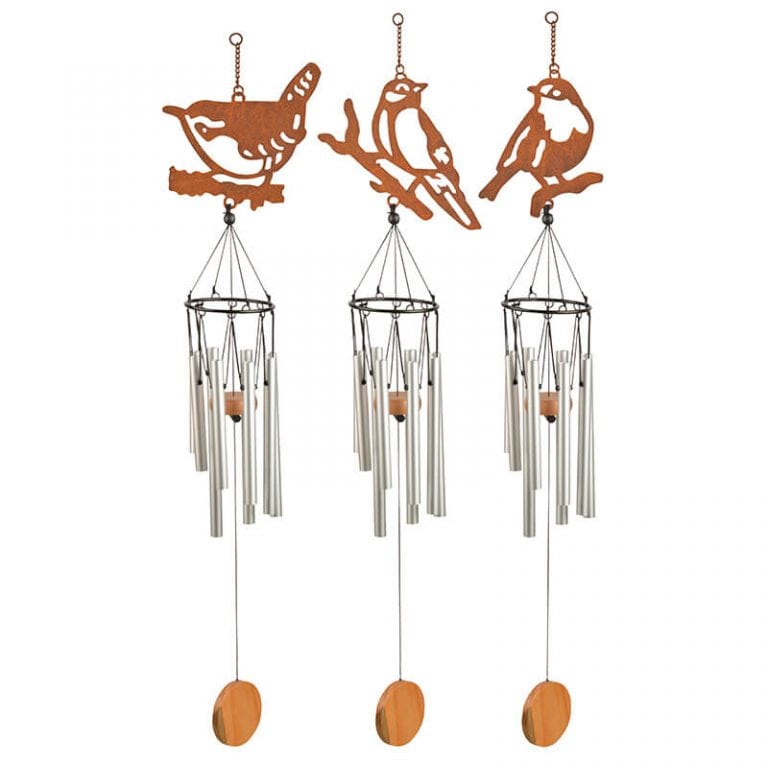 Bird Wind Chimes Asst - Esschert Design USA