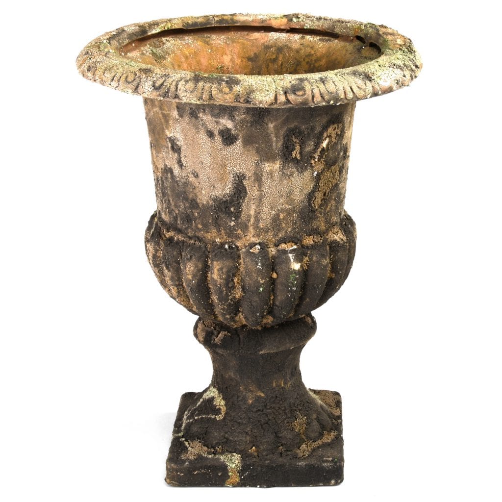 Aged Ceramic French Urn High - Small - Esschert Design USA