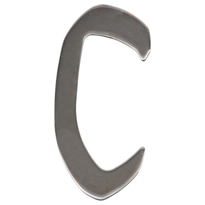 Address Letter C, Stainless Steel