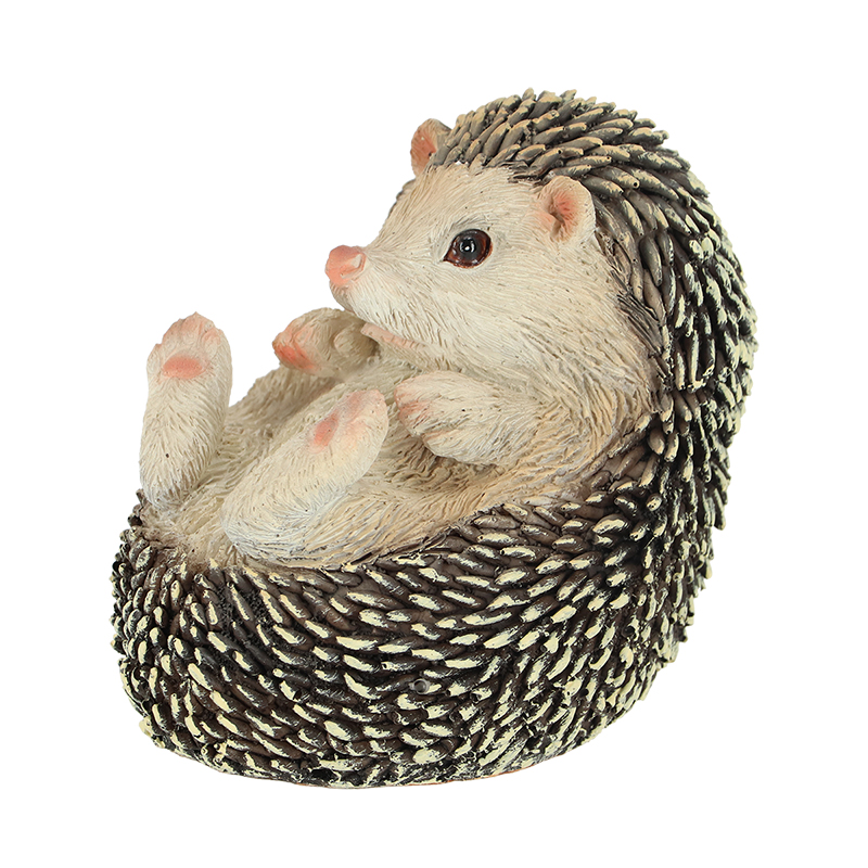 Hedgehog on Back, Resin - Large - Esschert Design USA