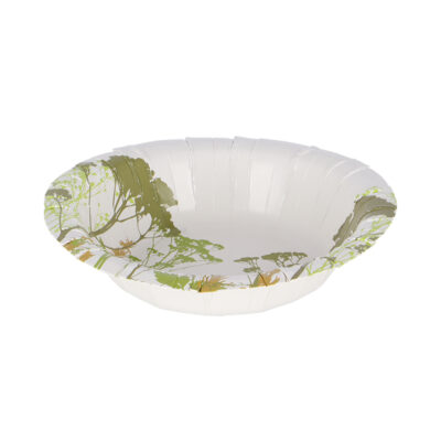 Set of 8 Herb Pattern Paper Bowls