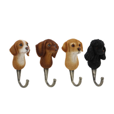 Dog Hook, Resin, 4 Asst. Styles