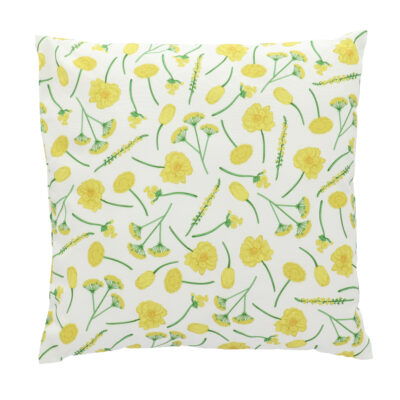 Yellow Wild Flower Outdoor Cushion