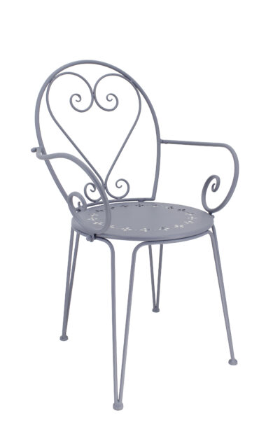 Classical Chair w/Armrest, Metal