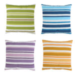 Striped Outdoor Cushion, 4 Asst. Colors