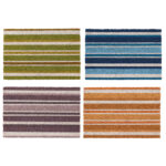 Stripped Doormat, 4 Asst. Colors